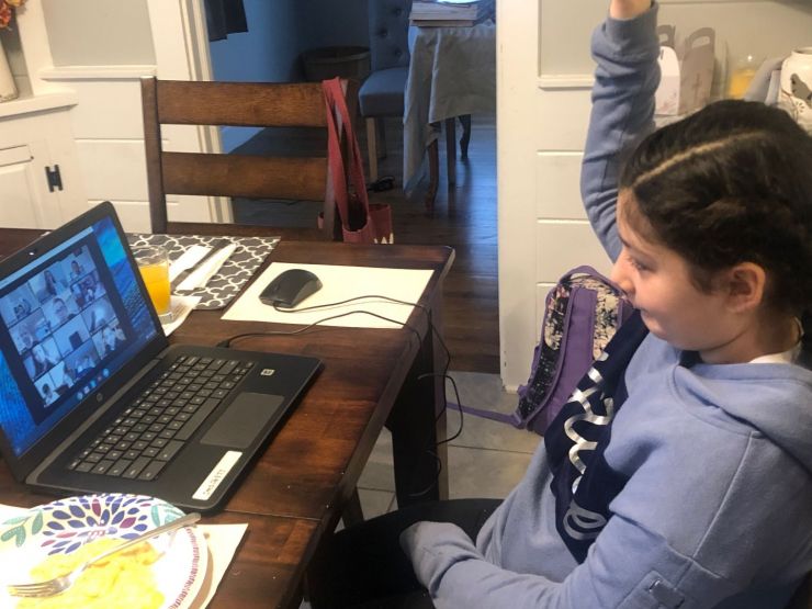 Saint Mary School Students in Ridgefield Complete First Week of Distance Learning