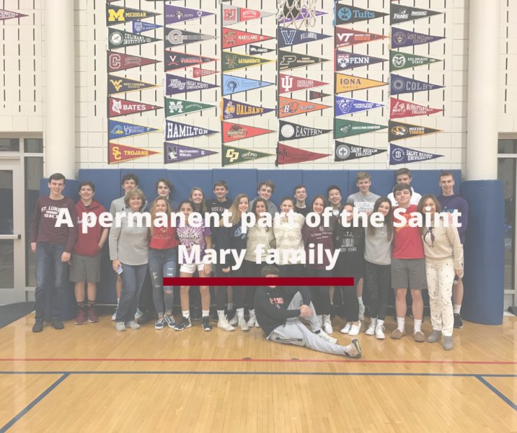 Alumni after Catholic Schools Week Basketball Game